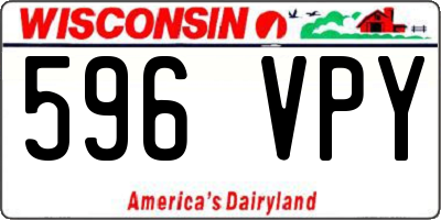 WI license plate 596VPY