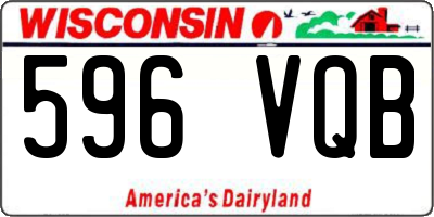 WI license plate 596VQB