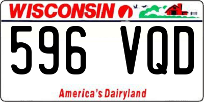 WI license plate 596VQD