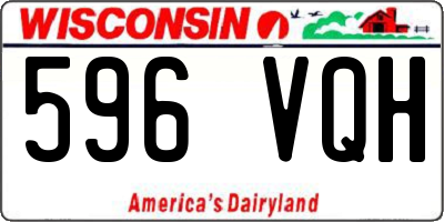 WI license plate 596VQH