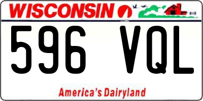 WI license plate 596VQL