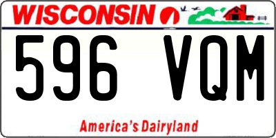 WI license plate 596VQM