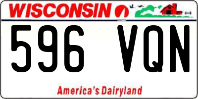 WI license plate 596VQN