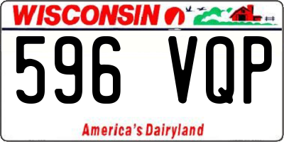 WI license plate 596VQP
