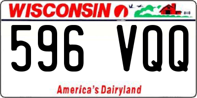 WI license plate 596VQQ