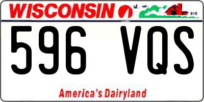 WI license plate 596VQS