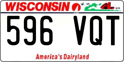 WI license plate 596VQT