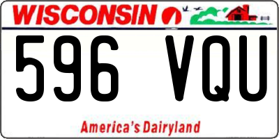 WI license plate 596VQU