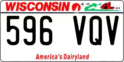 WI license plate 596VQV