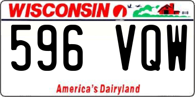 WI license plate 596VQW