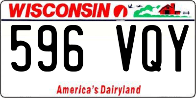 WI license plate 596VQY
