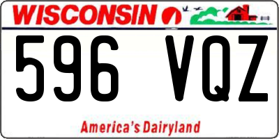 WI license plate 596VQZ