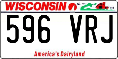 WI license plate 596VRJ