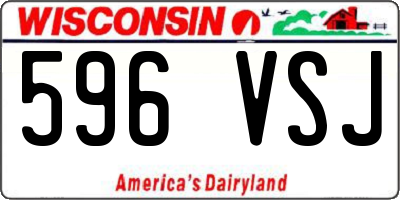 WI license plate 596VSJ