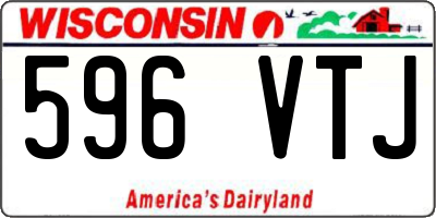 WI license plate 596VTJ
