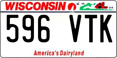 WI license plate 596VTK