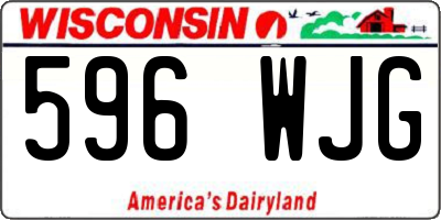 WI license plate 596WJG