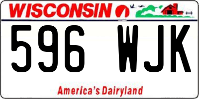 WI license plate 596WJK