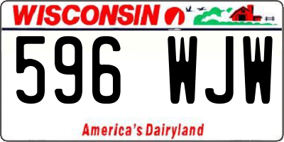 WI license plate 596WJW