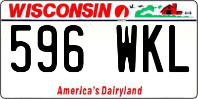 WI license plate 596WKL
