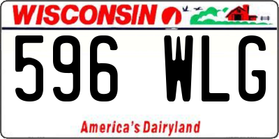 WI license plate 596WLG
