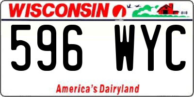 WI license plate 596WYC