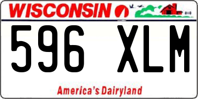 WI license plate 596XLM