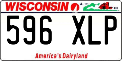 WI license plate 596XLP