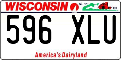 WI license plate 596XLU