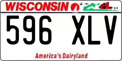 WI license plate 596XLV