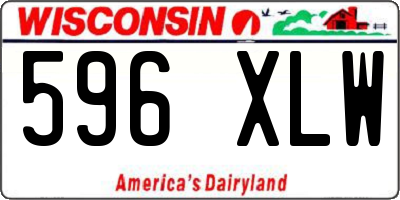 WI license plate 596XLW