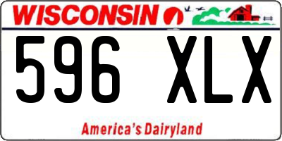 WI license plate 596XLX