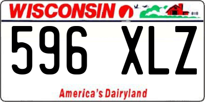 WI license plate 596XLZ