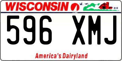 WI license plate 596XMJ