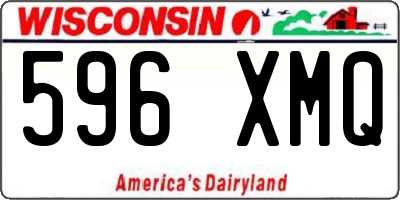WI license plate 596XMQ