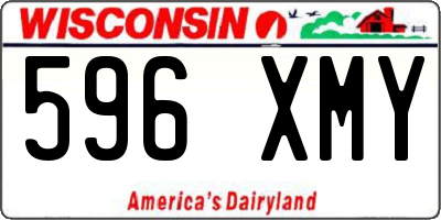 WI license plate 596XMY
