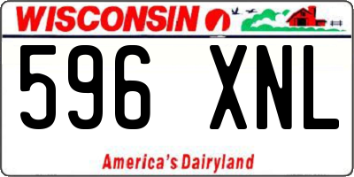 WI license plate 596XNL