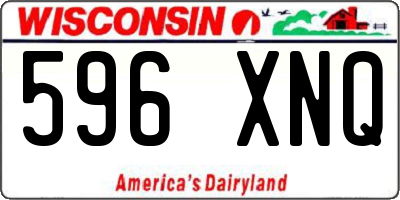 WI license plate 596XNQ