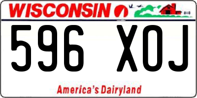 WI license plate 596XOJ