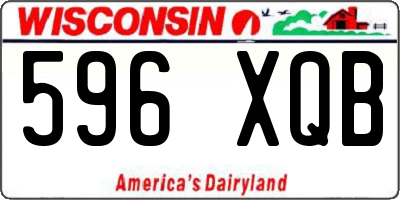 WI license plate 596XQB