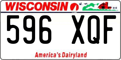 WI license plate 596XQF