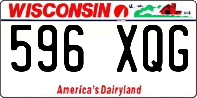 WI license plate 596XQG