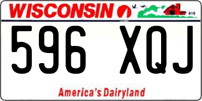 WI license plate 596XQJ