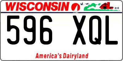 WI license plate 596XQL