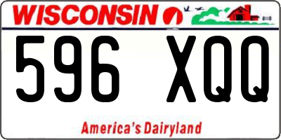 WI license plate 596XQQ