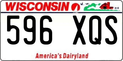 WI license plate 596XQS