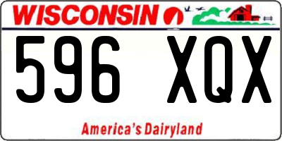 WI license plate 596XQX