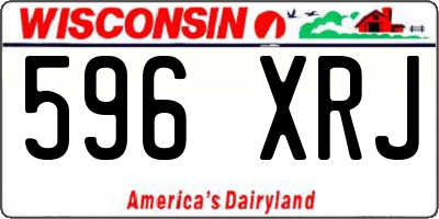 WI license plate 596XRJ