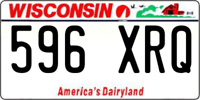 WI license plate 596XRQ
