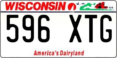 WI license plate 596XTG